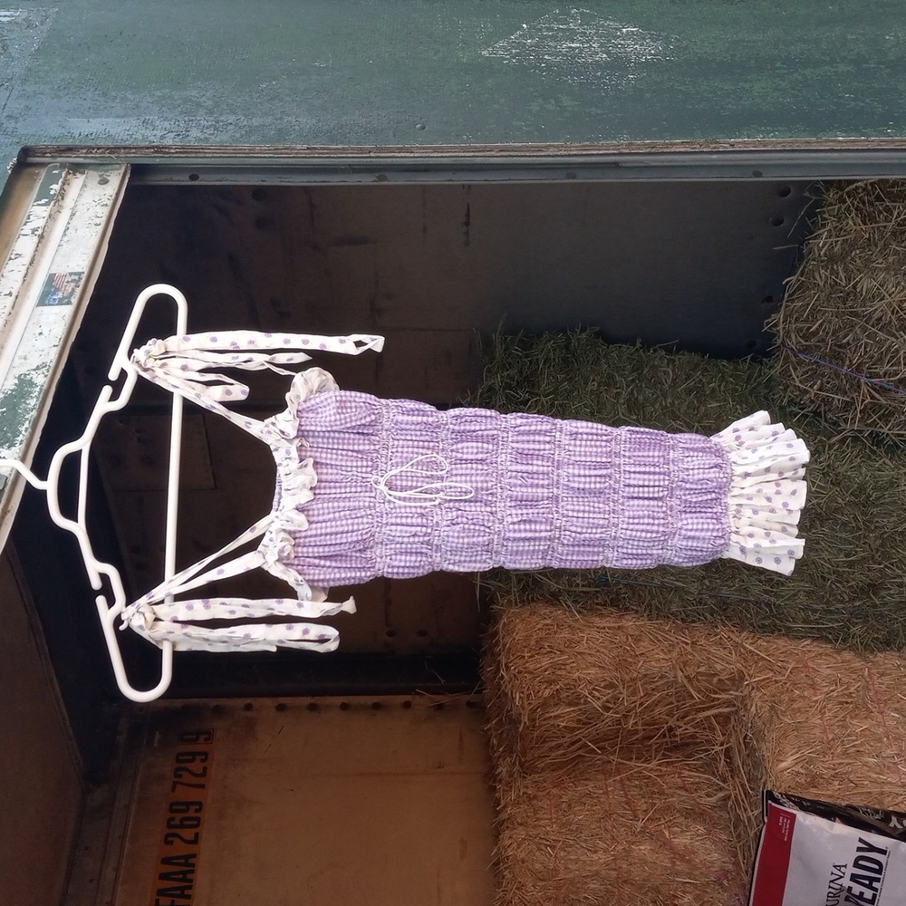 For Love & Lemons purple smock tube top